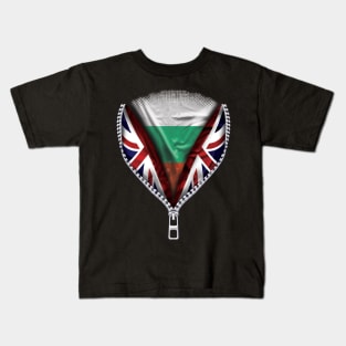 Bulgarian Flag  Bulgaria Flag zipped British Flag - Gift for Bulgarian From Bulgaria Kids T-Shirt